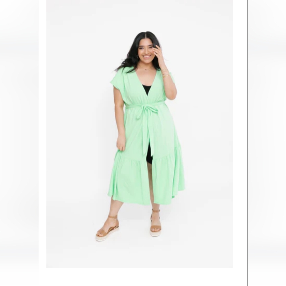 Smash + Tess Light Green Midi Dress